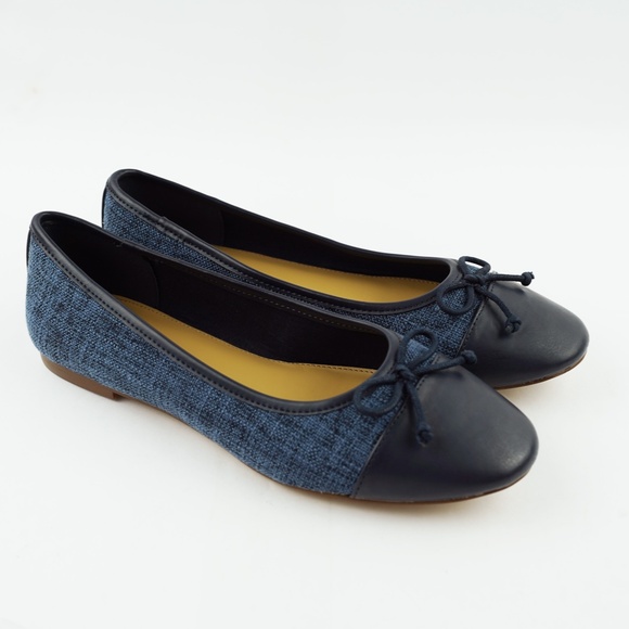 New J.CREW Size 6 Tweed Ballet Flats in Indigo $118 BY320 - Picture 2 of 5